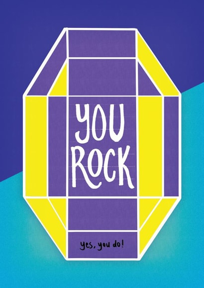 You Rock Greeting Card 1000 created by Cindy Cheung