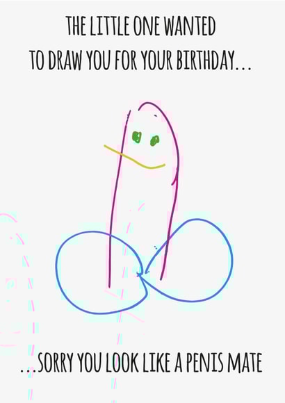 funny birthday card 1001 created by Nathan Cooper