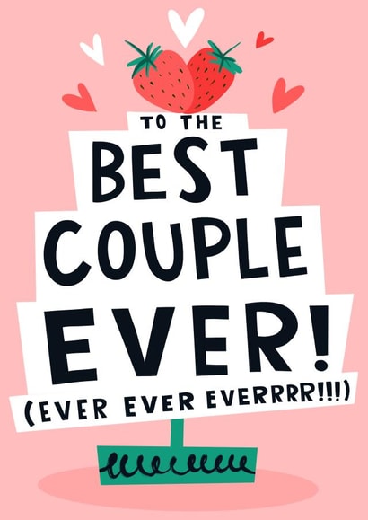 To the Best Couple Ever! Celebration Wedding Card created by Lucy Maggie Designs