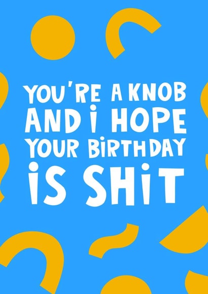 Rude Funny Birthday Card created by Lucy Maggie Designs