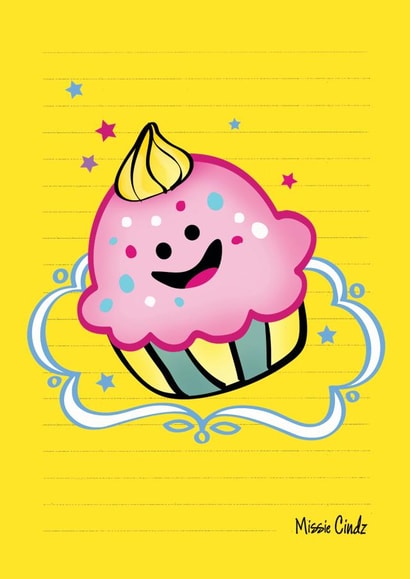Happy Cupcake Greeting Card created by Cindy Cheung