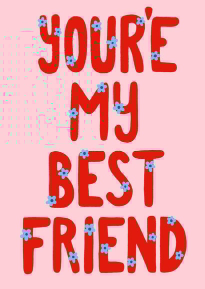 You’re my best friend card created by Number 26