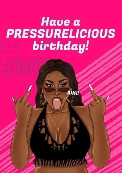 Megan Thee Stallion PRESSUELICIOUS Traumazine Birthday created by Jessica Rigsbee: My Depiction Addiction 