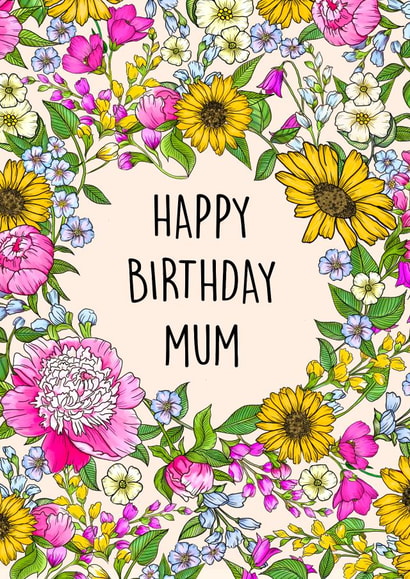 HAPPY BIRTHDAY MUM 1000 created by Poppy & Mabel 