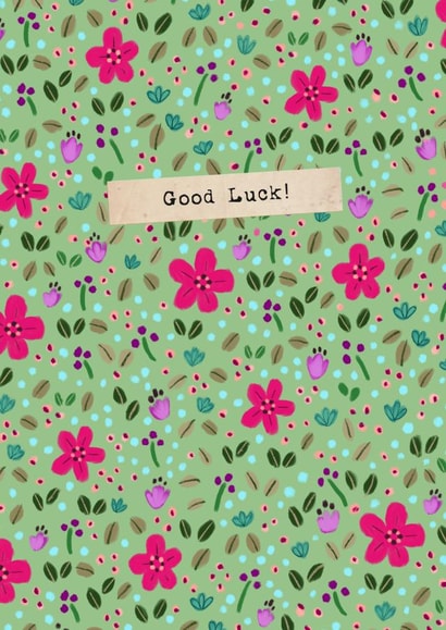 Good Luck Meadow Print Card created by Watercolour Sky