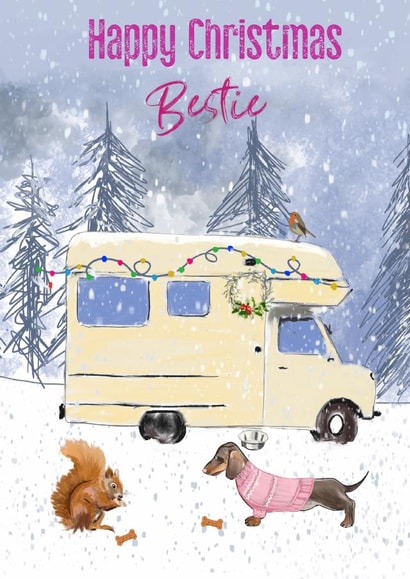 Happy Christmas Bestie created by Leanne Mullen