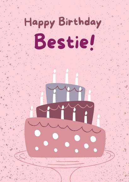 Happy birthday bestie created by charley creative