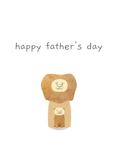 Cute lions - happy Father's Day created by Pooch Inspired