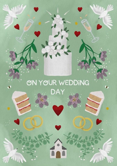 Doves away on your wedding day! created by Art by Reebee