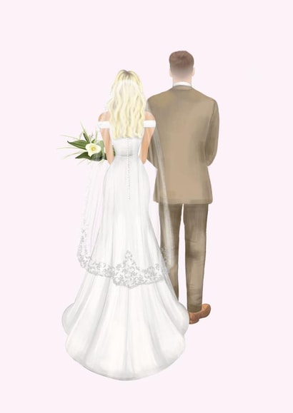 Wedding Couple Portrait Card created by Alexandria Frances