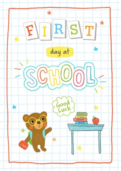 First day at School card 1001 created by Helen Thompson