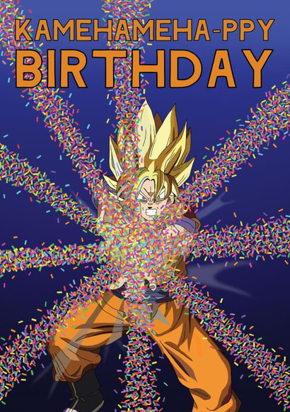 Dragonball SSJ Goku Birthday Card created by Italiceize Designs
