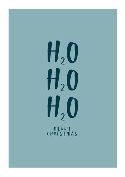 H2O Merry Christmas Wild Cold Water Swimming Card created by Lu Cornish