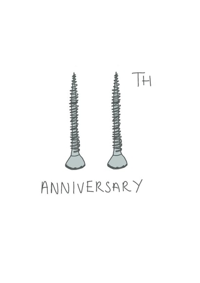 11th Anniversary - Steel Screws created by Amelia Paveley