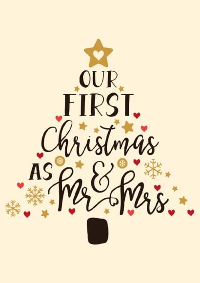Our First Christmas As Mr and Mrs | thortful