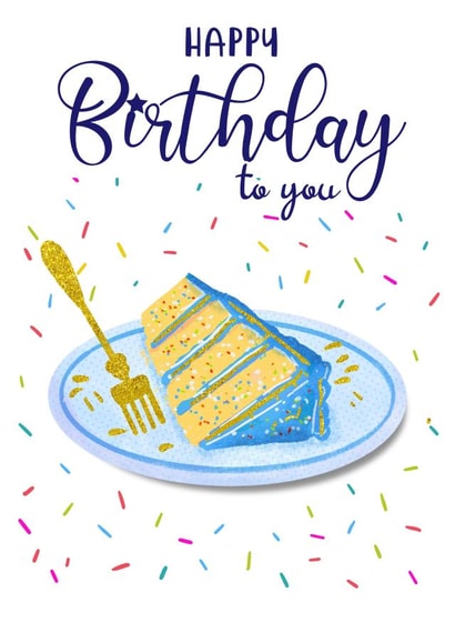 Birthday Cake card created by The Arty Apples Limited