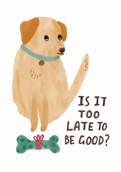 Good Dog Christmas Card created by Sunpatch Society