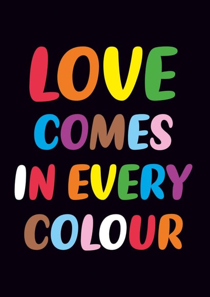 Every Colour Birthday Card created by Dean Morris Cards