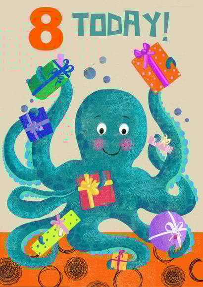 Octopus bearing gifts for an 8 year olds birthday! created by Rocket68