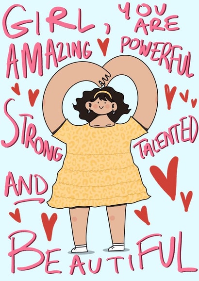 A Cute Affirmation Gratitude Card created by Elena Smith