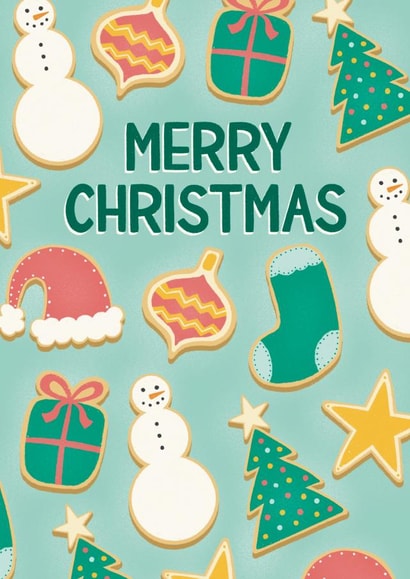 Cute Christmas Card - Festive Baking – Christmas Biscuits created by Chloe Tyler