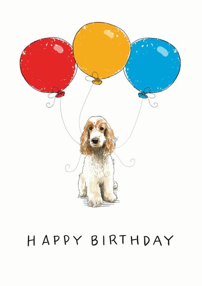 Cute Birthday Card for the Cocker Spaniel lover in your life created by Have a Gander