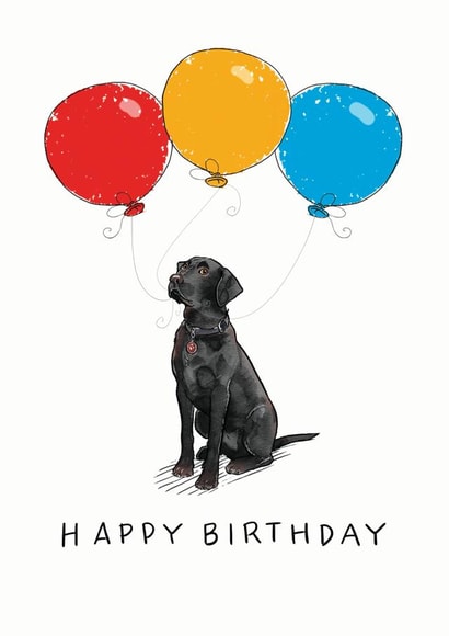 Cute Birthday card for the labrador lover in your life created by Have a Gander