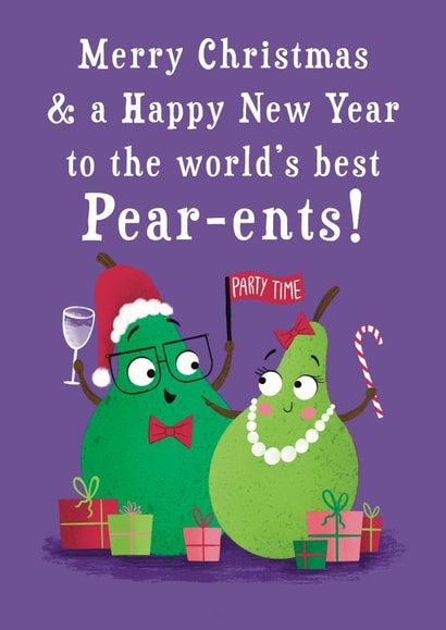 Happy Christmas to the World's Best Pear-ents! created by Hannah Jayne Lewin