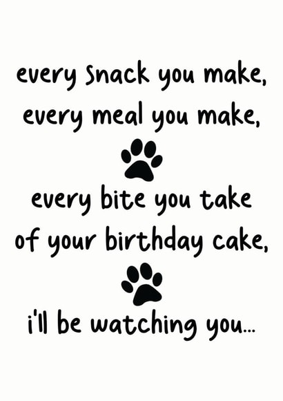 Funny Birthday Card From Dog created by Pick Your Cards Right