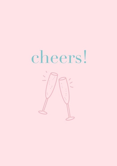 Congratulations, birthday, cheers, greeting card for friend, loved one created by GracieSwirls