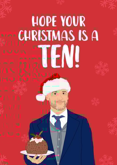 Funny Erik Ten Hag Christmas Card for Him created by The Cake Thief