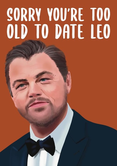 Funny Leonardo DiCaprio Birthday Card created by AbiGoLucky