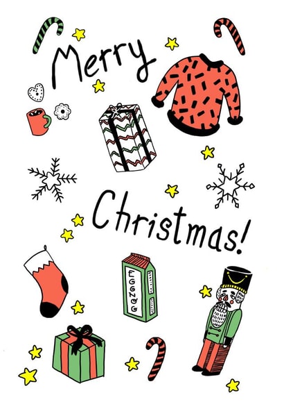 Cute Christmas Card - Marry Christmas created by Abbie Preston
