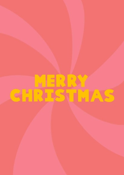 Merry Christmas Card - Pink and Red - Bright & Fun Christmas Card for Friend created by This Gal Designs