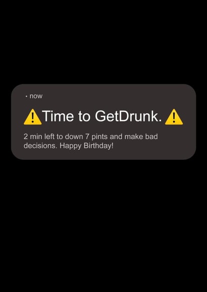 Funny BeReal themed Birthday Card created by WillyBee