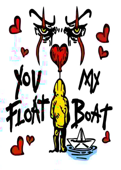 Alternative Card to show your love to someone special - Pennywise -Float my Boat created by Sister Resin Crafts designs