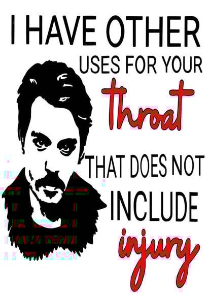 Alternative card for Johnny Depp fans created by Sister Resin Crafts designs