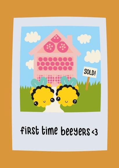 Cute New Home Card | First time buyers | Moving out | Property | Congratulations created by Dame's Brain