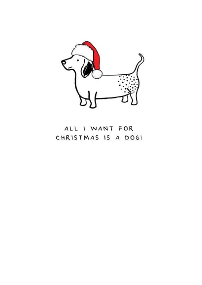 Christmas Dog Card created by The Hound Home