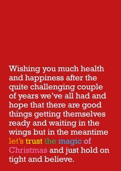 The Magic Of Christmas - Christmas Card - Coronavirus - Card For Loved One created by The Right Lines