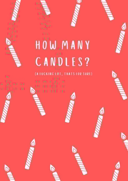 How Many Candles? Birthday Card created by Lynsey Grant