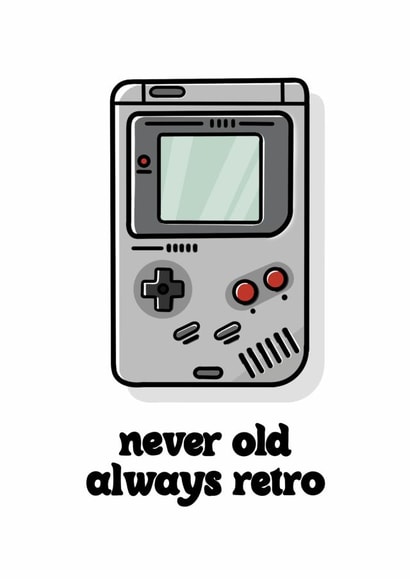 Cute Gameboy Birthday Card created by Colourful Life