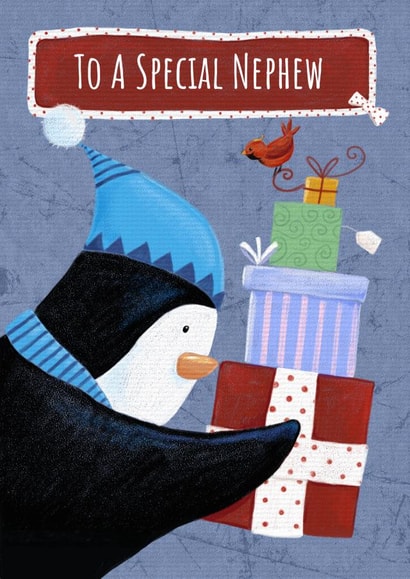 Nephew Christmas - Penguin carry Gifts created by Dale Simpson