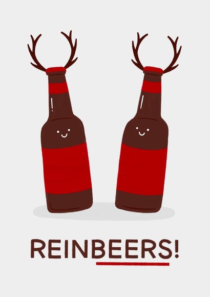 Cute Christmas Card - Reinbeers! created by ItsJessica