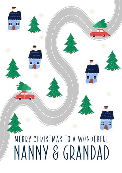 Nanny & Grandad Christmas Card created by PMPrinted