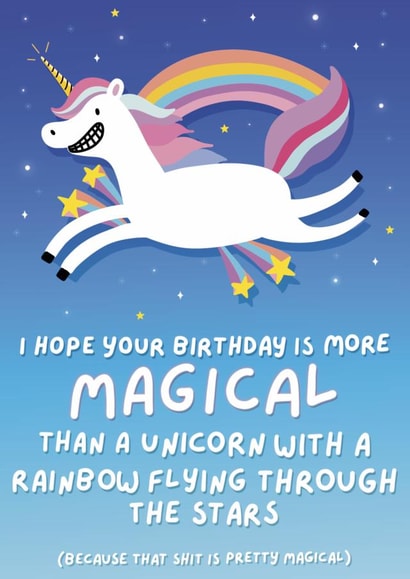 Magical Unicorn Birthday Card created by Colourful Life