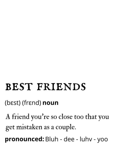 Bloody love you best friends card created by original fox designs