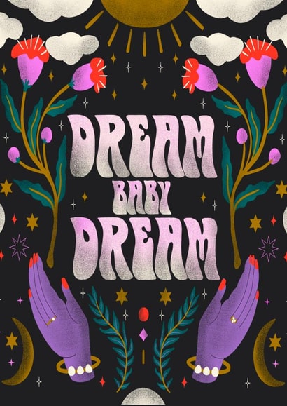 Modern and funny motivational greetings card created by Agnė Kubilienė