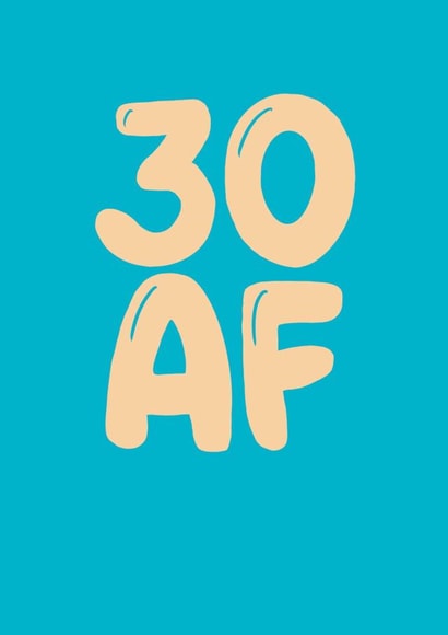 Funny 30th Birthday card for friend - rude created by IddyUmpty