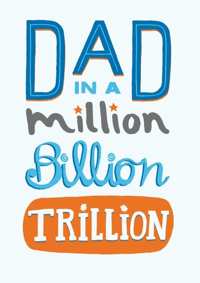 Dad in a million design created by Pencilface